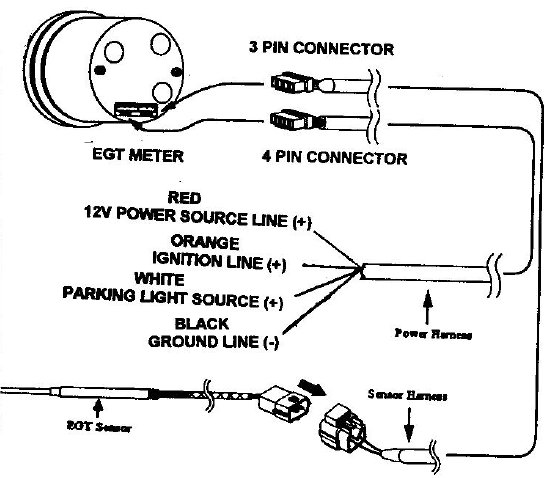 autometer oil pressure sensor wiring diagram 4590-0023