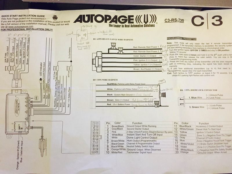 autopage rs 730 wiring diagram