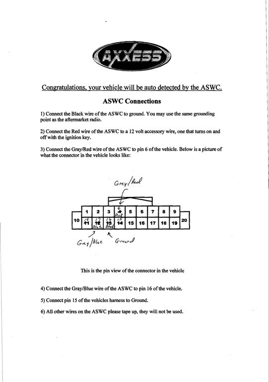 axxess aswc wiring diagram