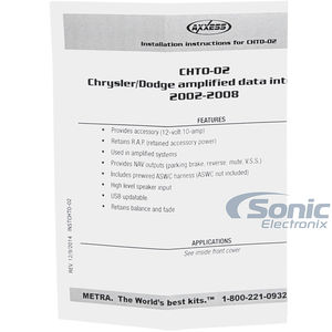 axxess chto 013 wiring diagram