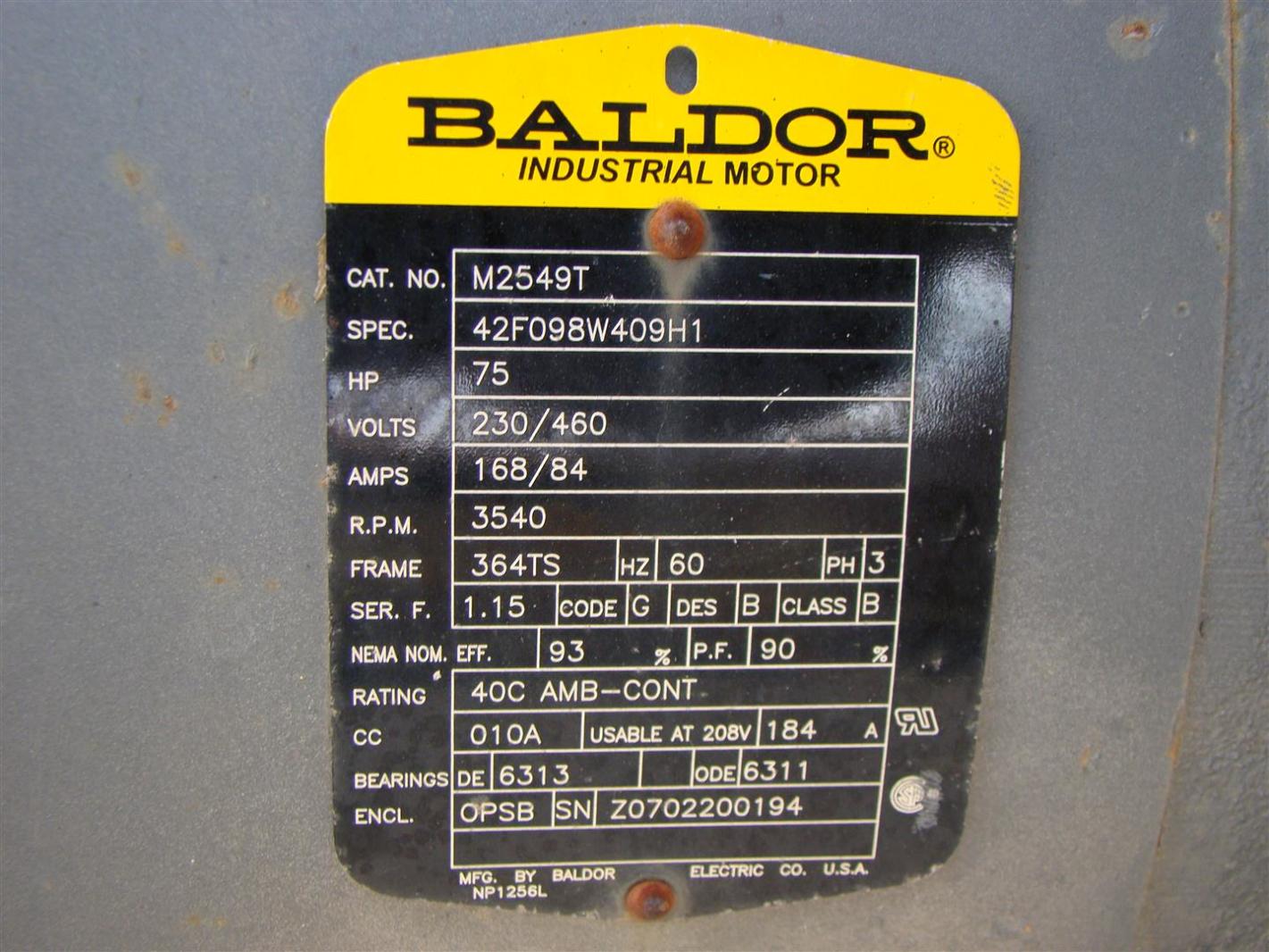 baldor 75 hp dc motor wiring diagram