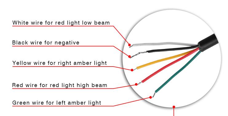 bargman tail light wiring diagram red green black