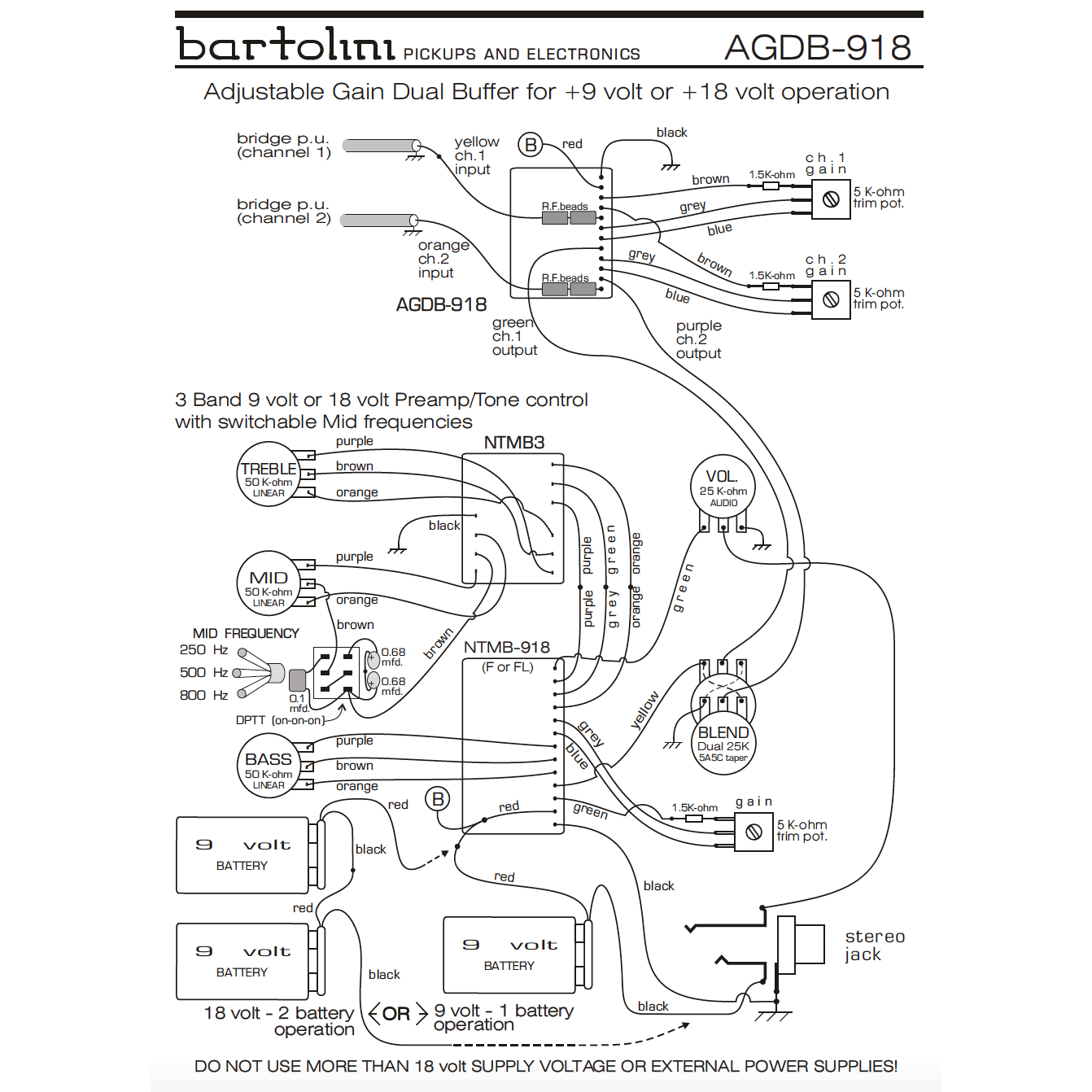 bartolini preamp wiring diagram