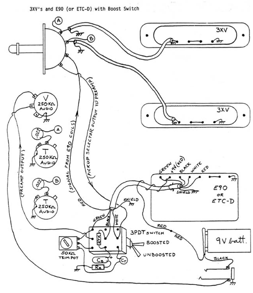 bartolini preamp wiring diagram
