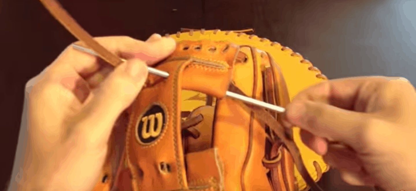 baseball glove lacing diagram