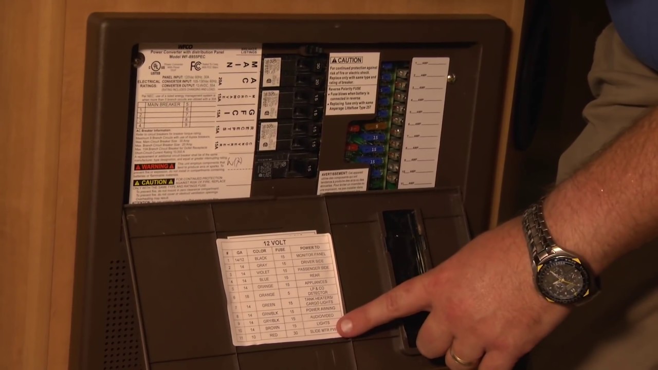 fleetwood prowler power converter location