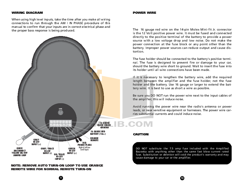 bazooka el series wiring diagram