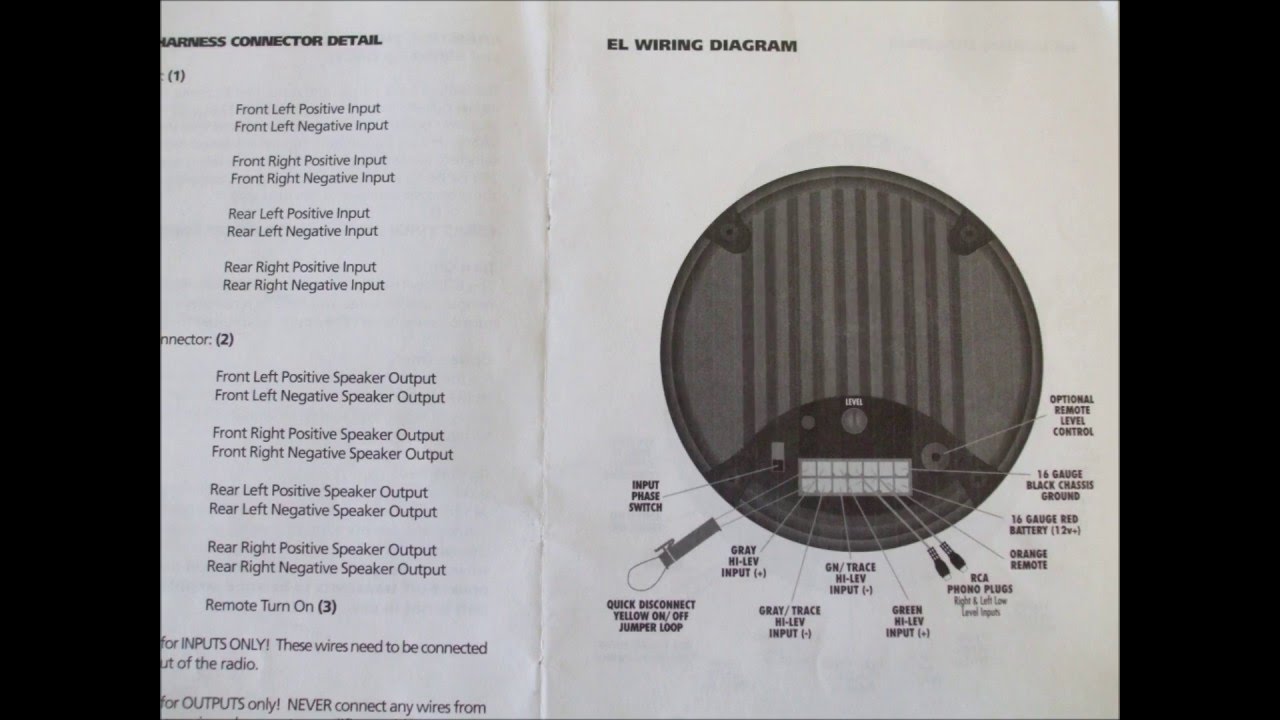 bazooka el series wiring diagram