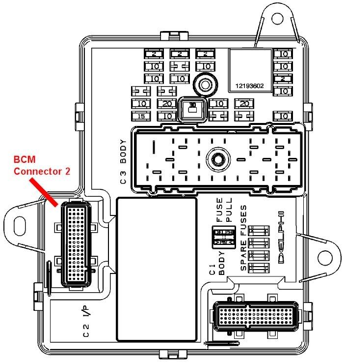 bcm chevy cobalt location wiring diagram