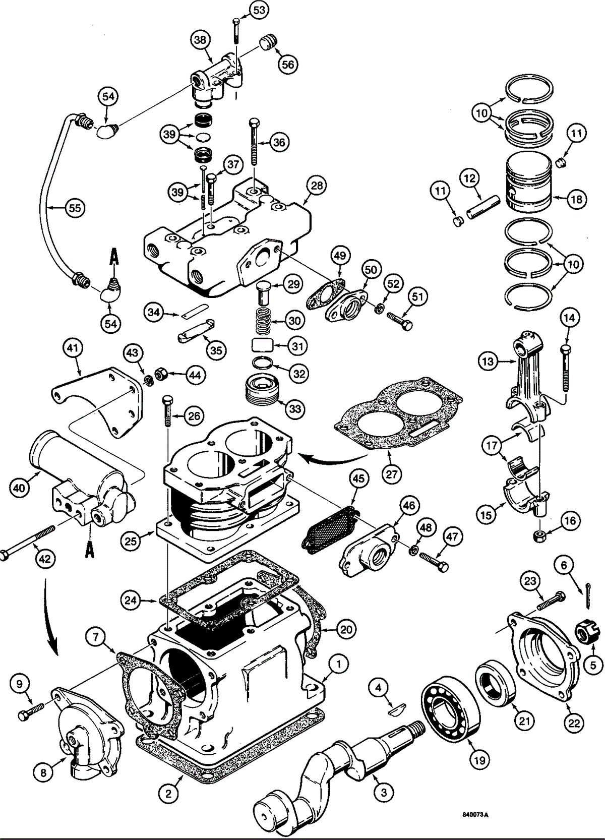 bendix air compressor diagram