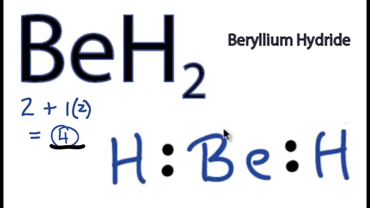 beryllium electron dot diagram