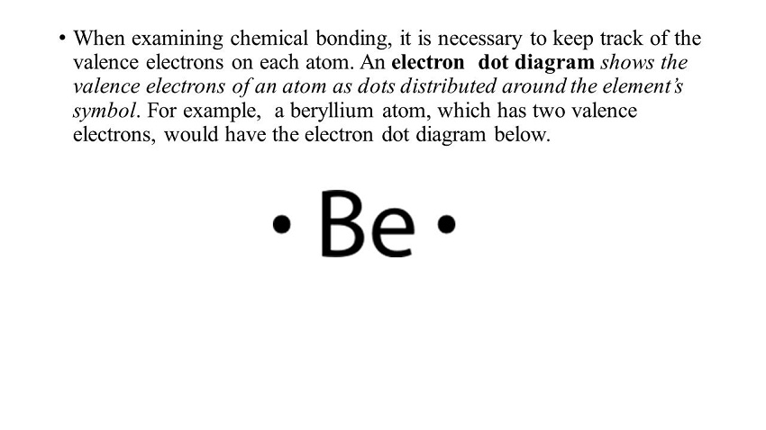 beryllium electron dot diagram
