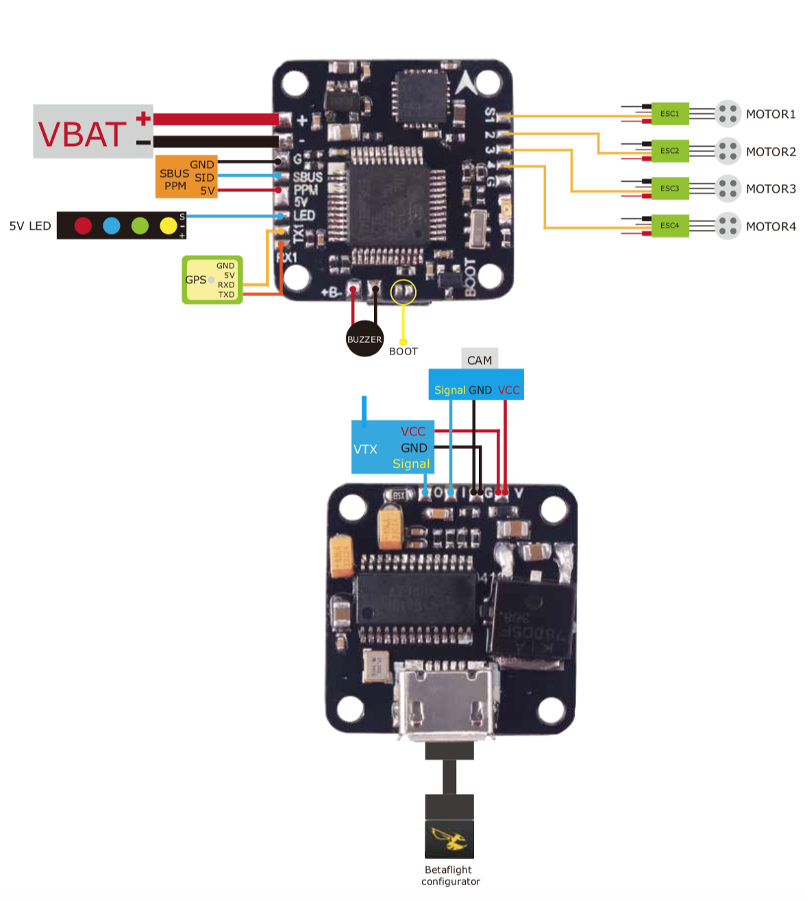 betaflight f4 flight controller wiring diagram