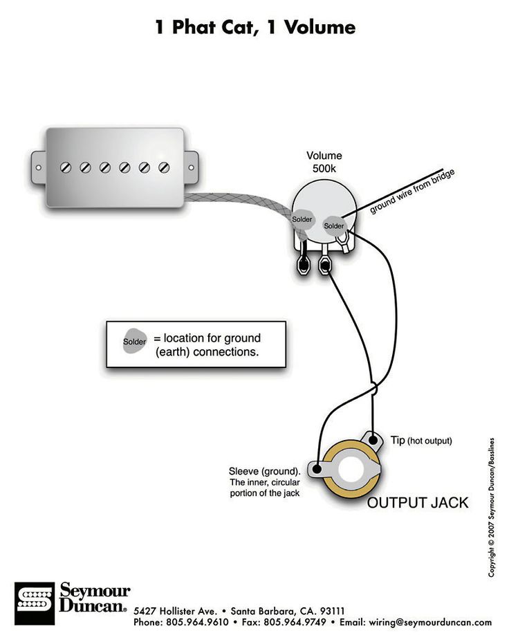 bkp wiring diagram 1 volume pot