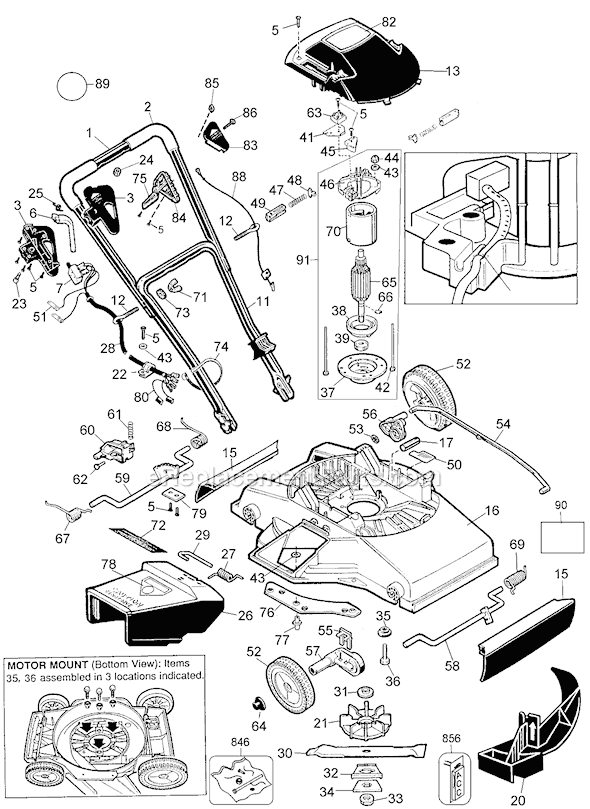 Black And Decker Electric Lawn Mower Wiring Diagram Wiring Diagram