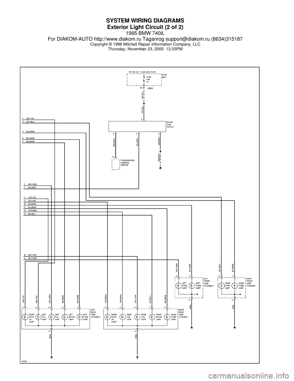 bmw e34 525 tds wiring diagram