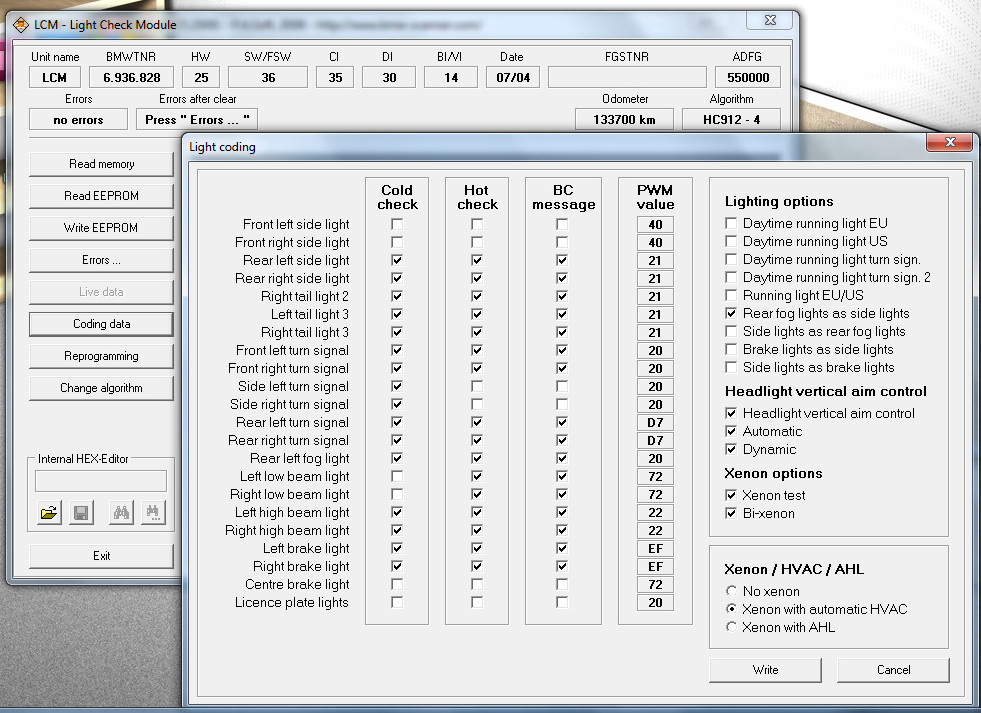 bmw e46 lcm wiring diagram