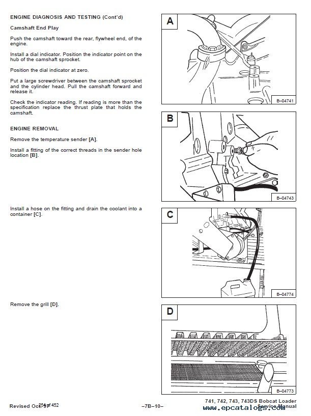 bobcat 743 starter wiring diagram