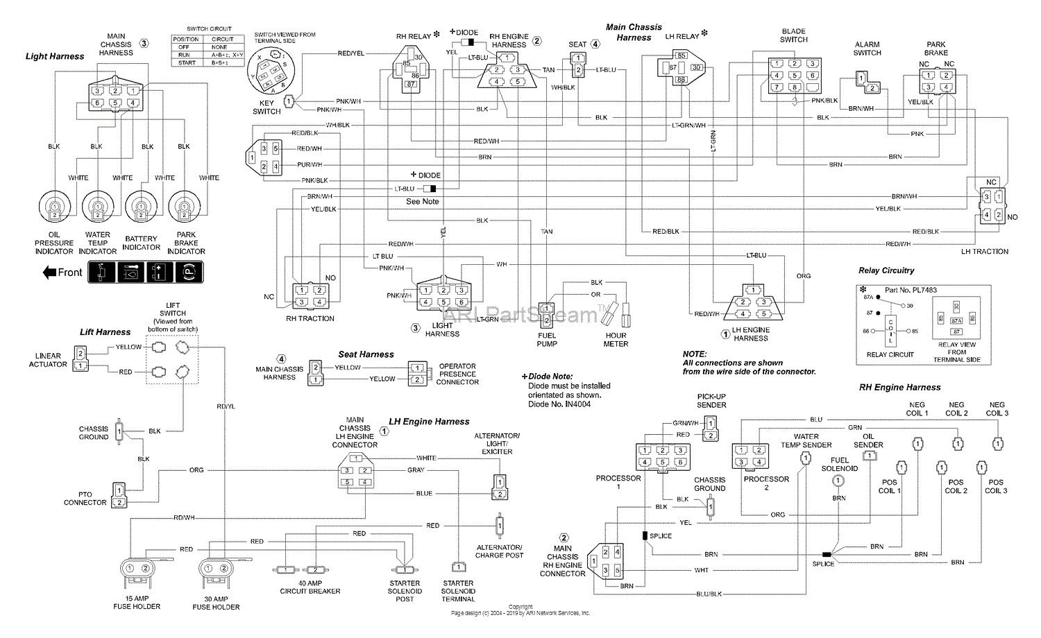bobcat zt225 wiring diagram