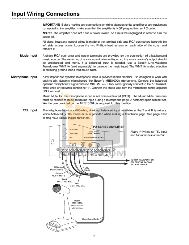 bogen microphone c60 wiring diagram