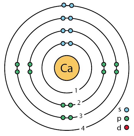 bohr diagram of calcium