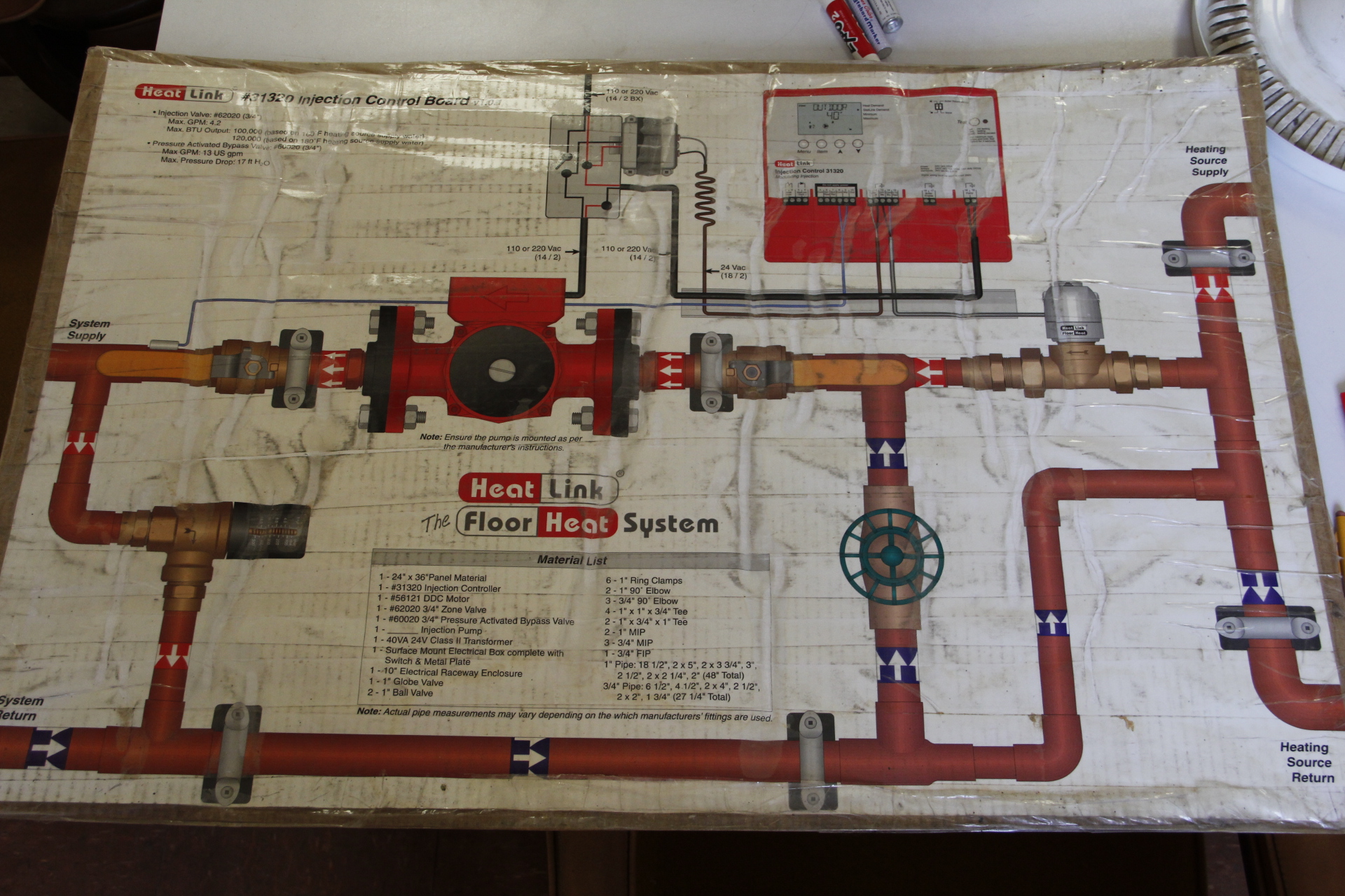 boiler piping diagram for radiant heat