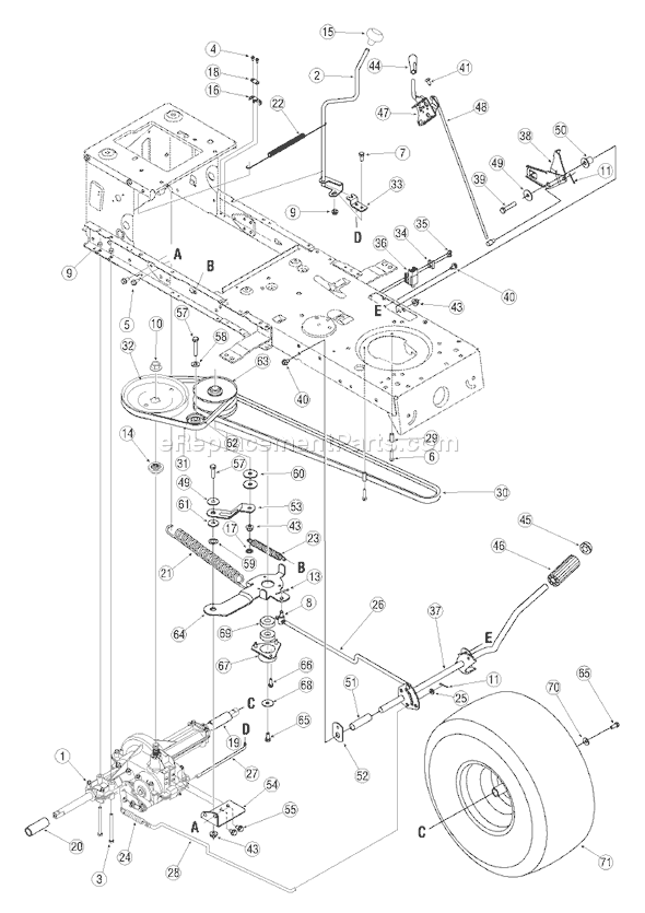 bolens 38 mower 13am762f765 wiring diagram