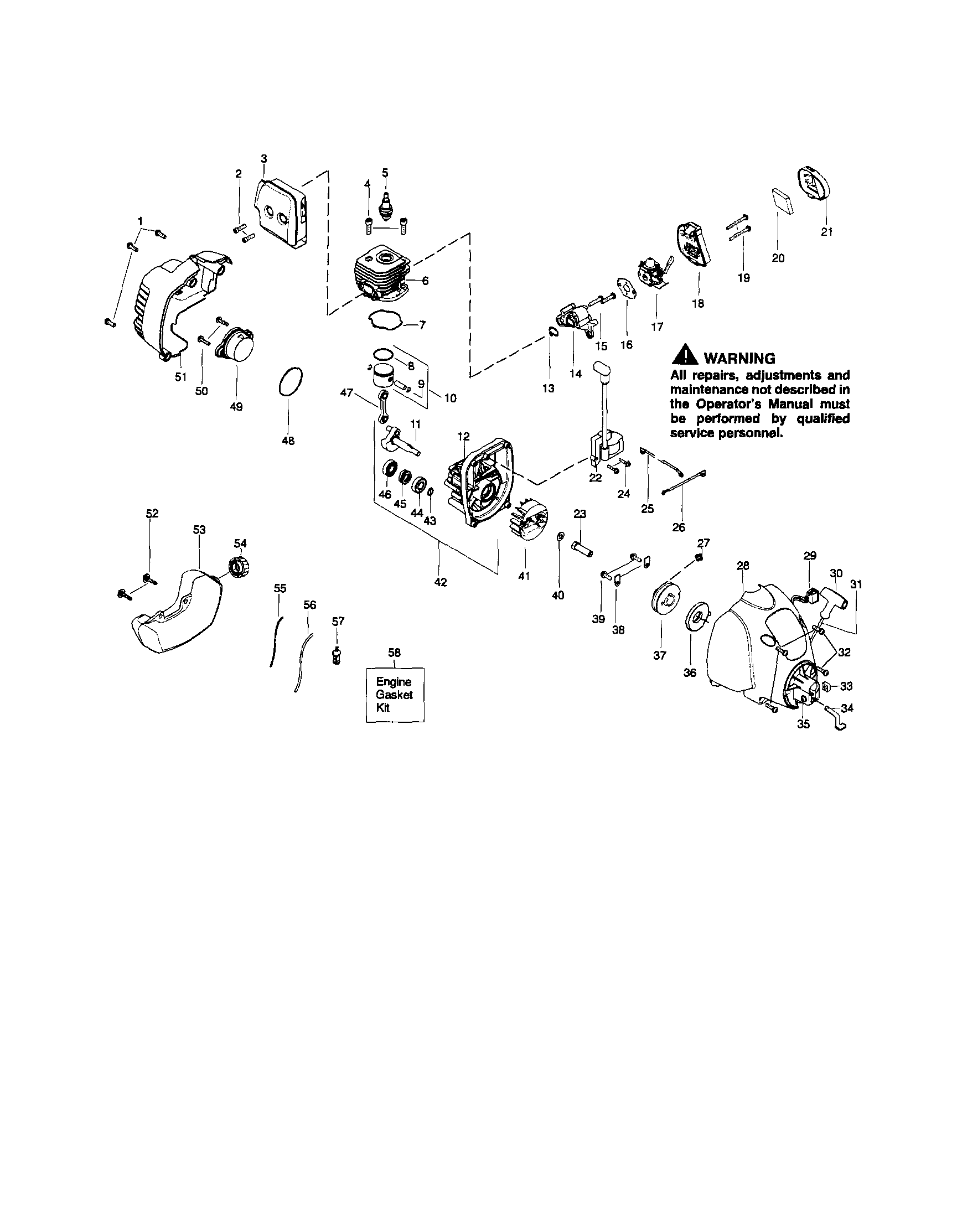 bolens bl100 fuel line diagram