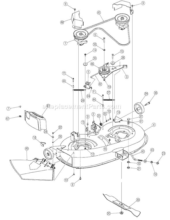 bolens lawn mower parts diagram model 13am762f765