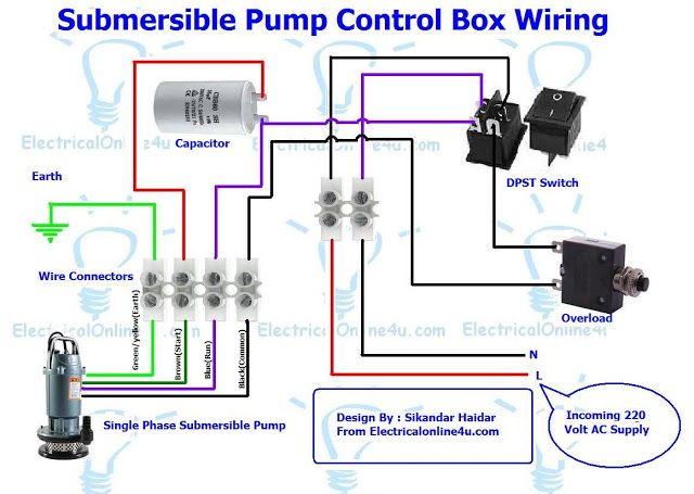 borehole pump wiring diagram