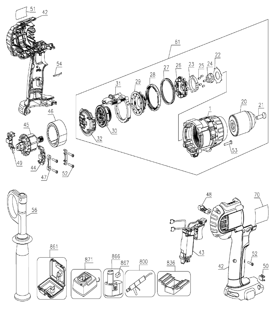 bosch 1199vsr hammer drill wiring diagram
