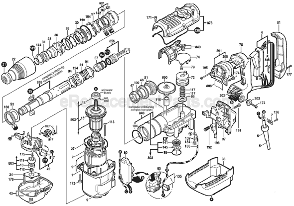 bosch 1199vsr hammer drill wiring diagram