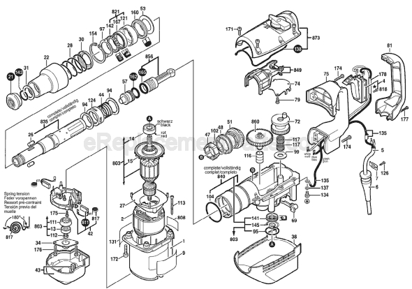 bosch 1199vsr hammer drill wiring diagram