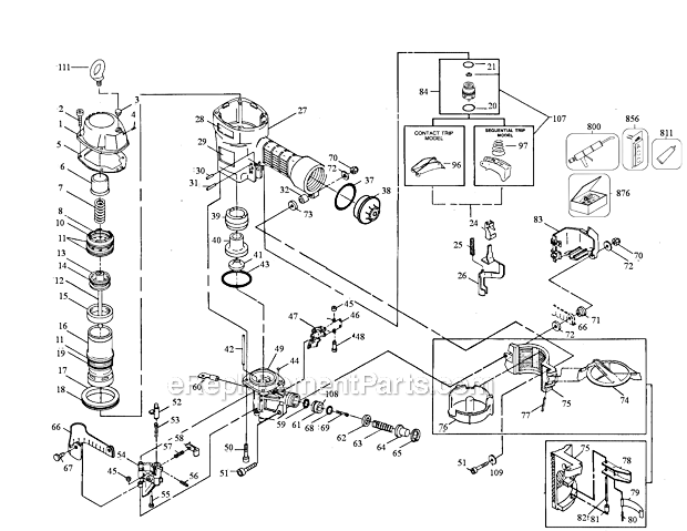 bostitch n80 parts diagram