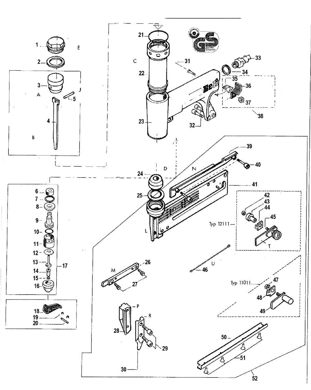 bostitch n80 parts diagram