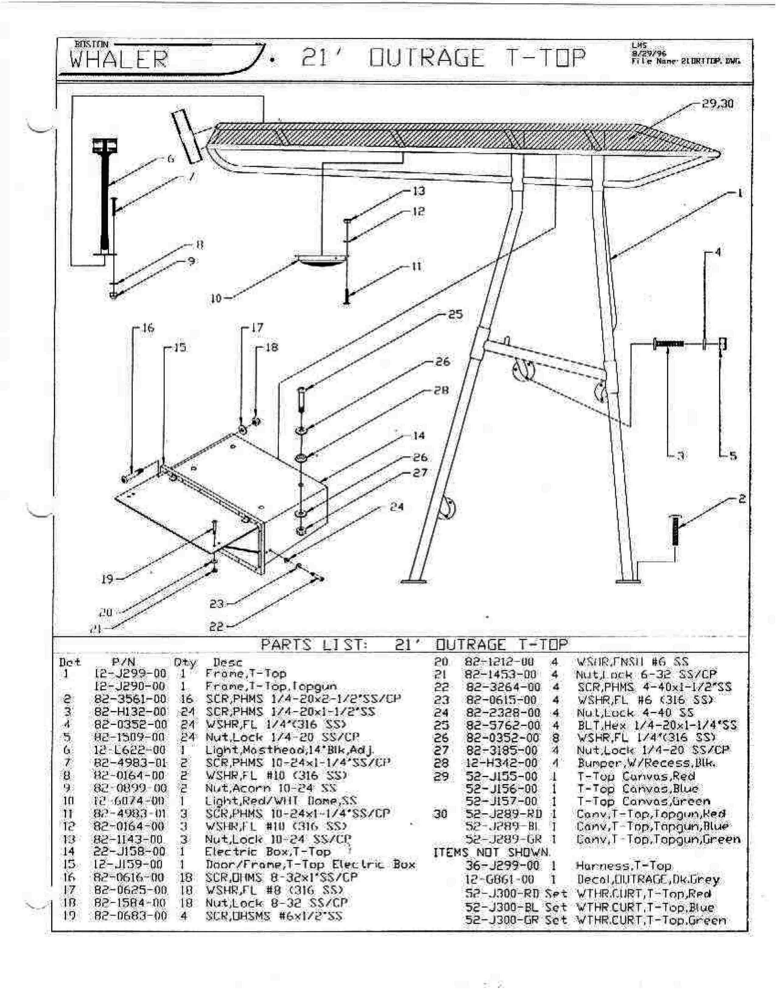 boston whaler parts diagram