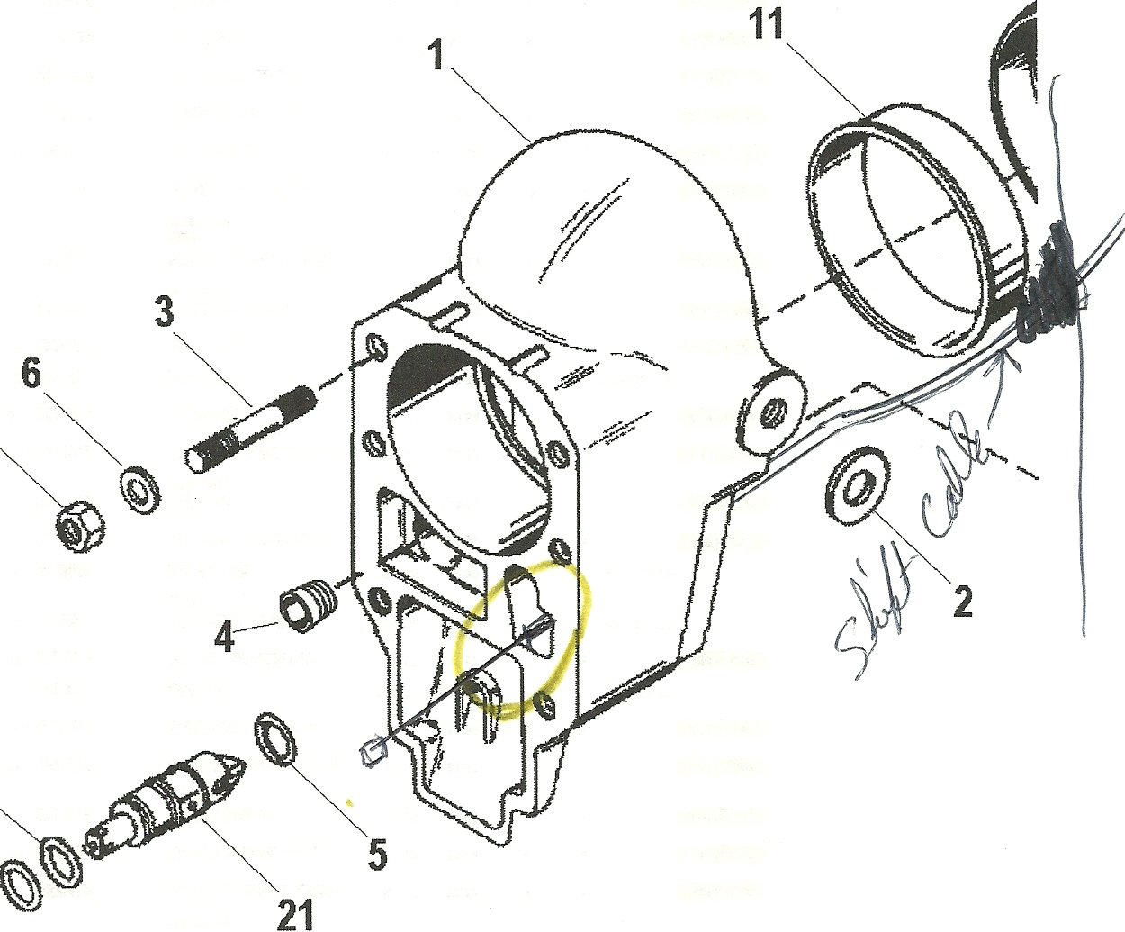 bravo transom assembly diagram