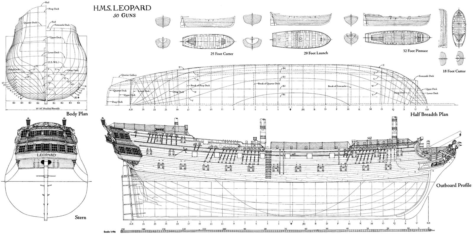 brigantine ship diagram