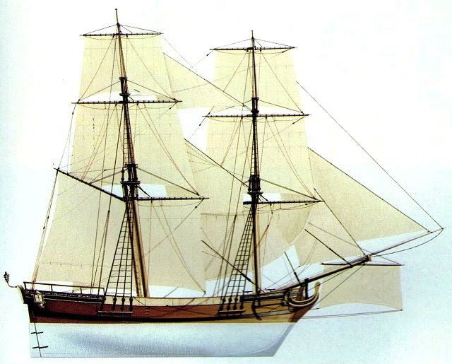 brigantine ship diagram