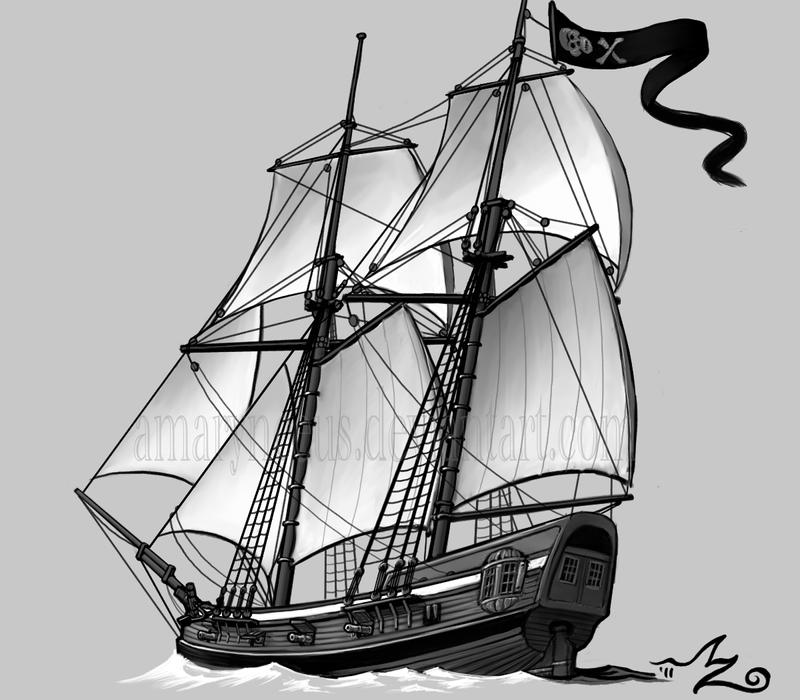 brigantine ship diagram