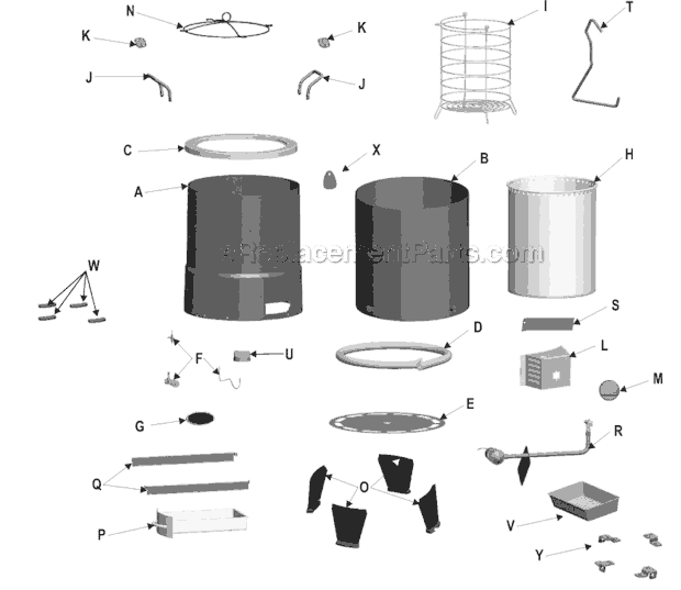 brinkmann grill parts diagram