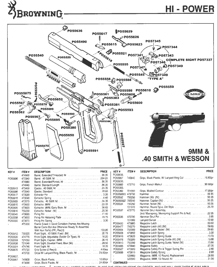 browning buckmark diagram