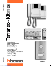 bticino terraneo wiring diagram