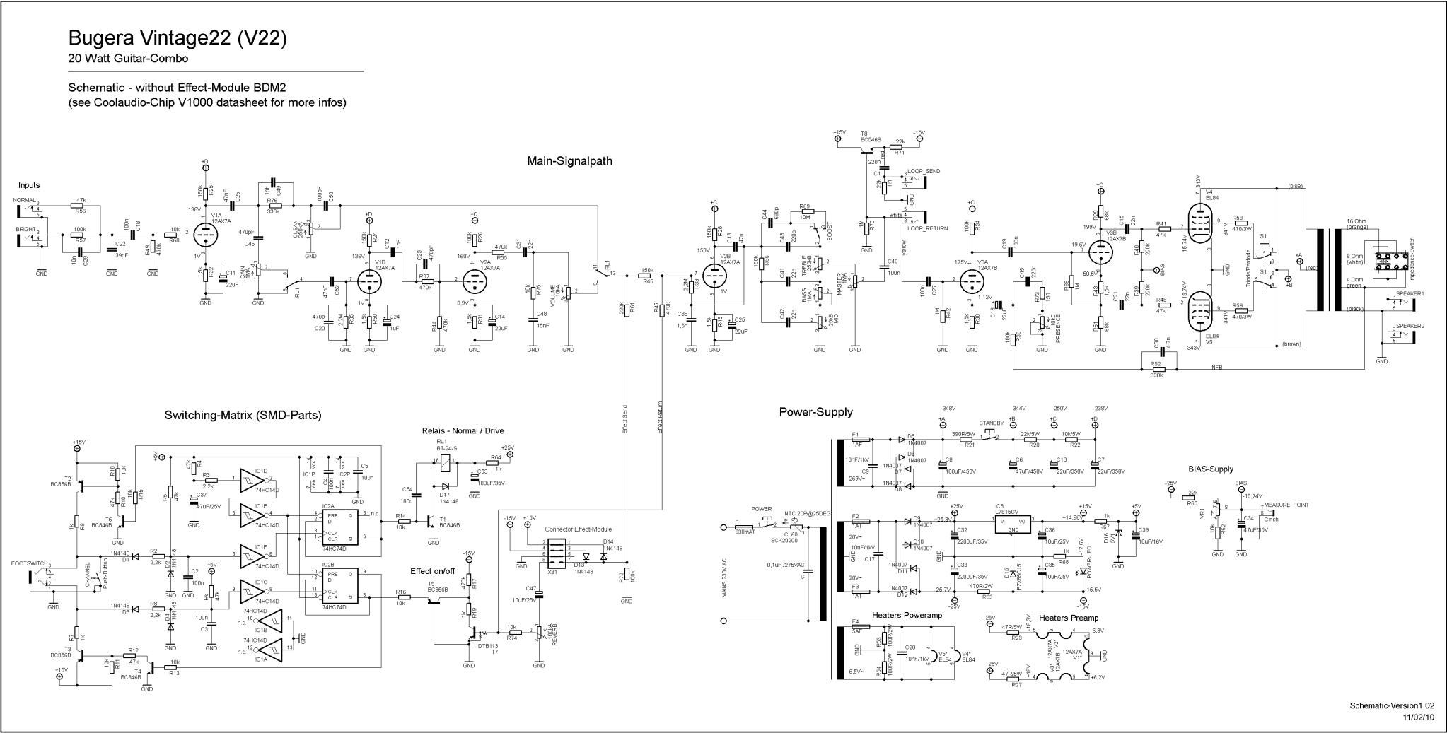 bugera g20 wiring diagram