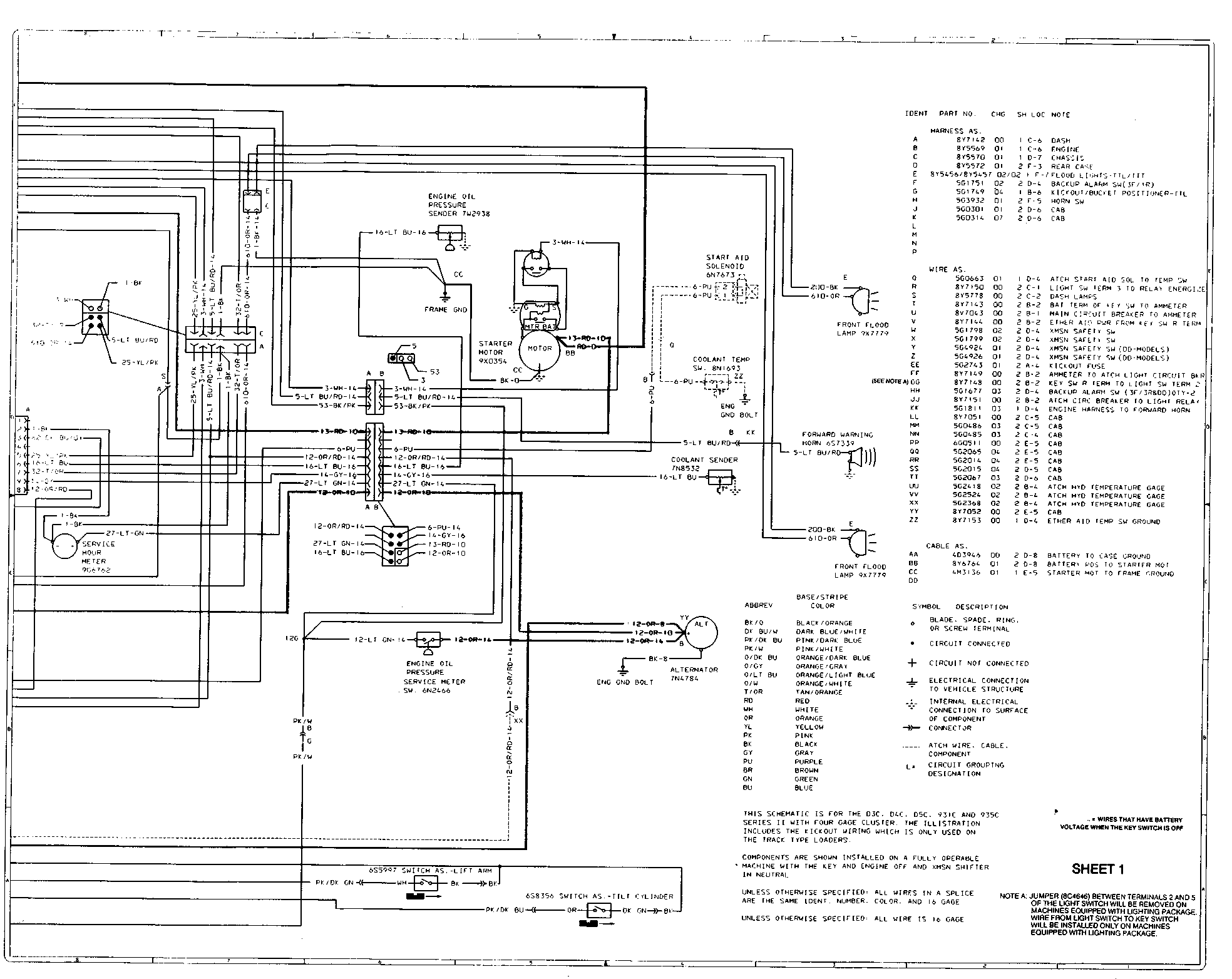 bulldozer starter wiring diagram