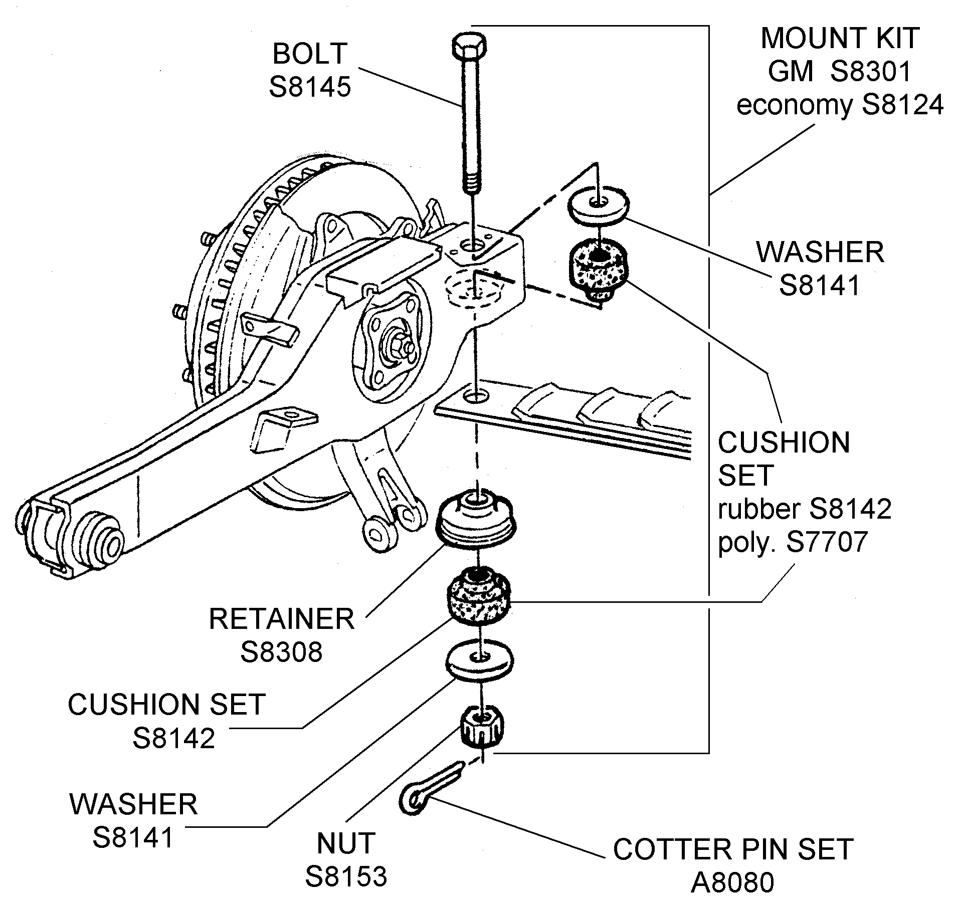 c4 corvette front suspension diagram