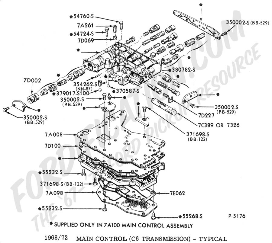 c6 kickdown linkage diagram