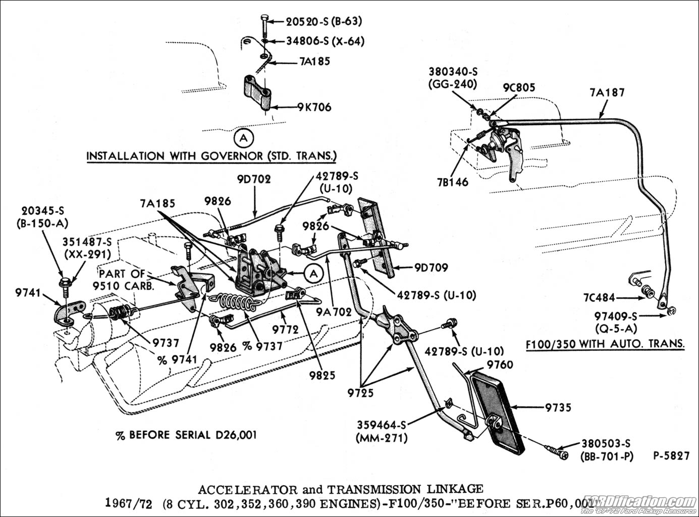 c6 kickdown linkage diagram