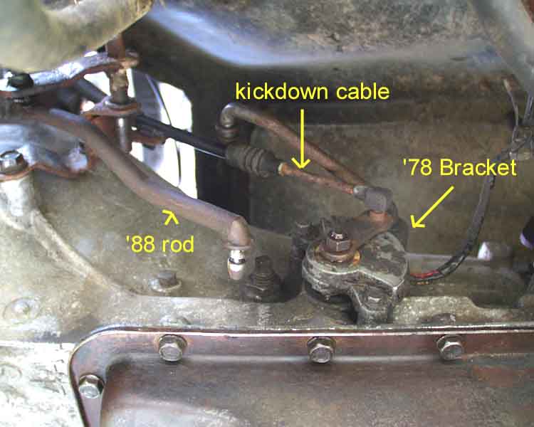 c6 kickdown linkage diagram