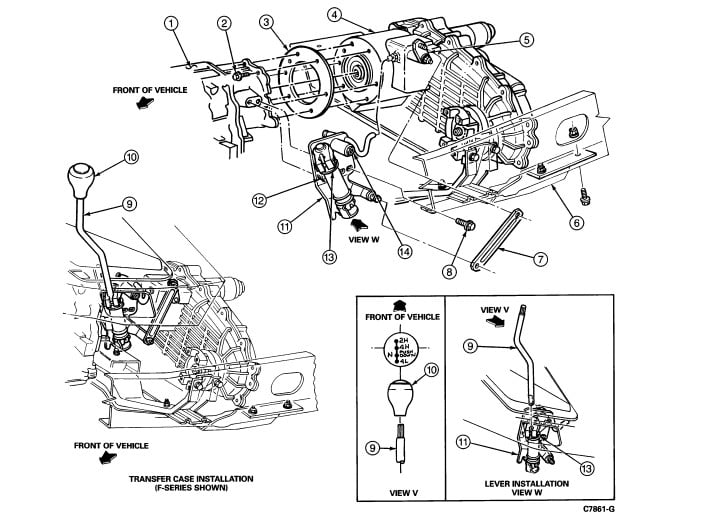 c6 kickdown linkage diagram